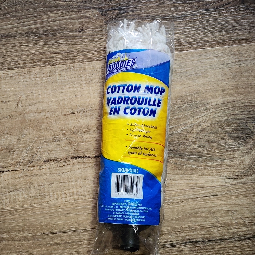 Scrub Buddies Cotton Mop Head Replacement SKU# 3150